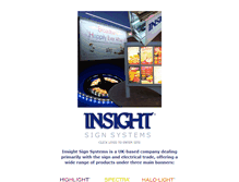 Tablet Screenshot of insightsignsystems.com